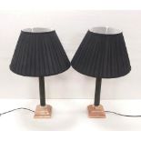 Pair of Corinthian Column Table Lamps