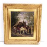 Quality Vict Gilt Framed Oil on Canvas signed