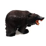 Black Forest Style Carved Wooden Bear