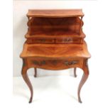 French Inlaid Kingwood Bonheure Du Jour Dimensions: 70cm W 49cm D 108cm H