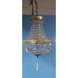 Cut Glass Hall Light