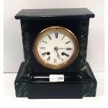 Vict Slate Mantle Clock