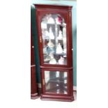 Mahogany Corner Cabinet by Ethan Allen Dimensions: 75cm W 46cm D 198cm H