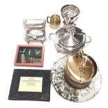 Misc Lot of Silver Plate, Ice Bucket,