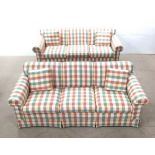 Pair of Exceptional Quality 3 Seater Couches in Mint Condition by Ethan Allen