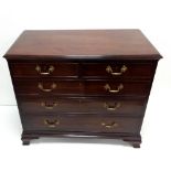 Good Quality Vict Mahogany 2 over 3 Chest of Drawers Dimensions: 102cm W 53cm D 87cm H