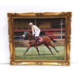 Gilt Framed Oil on Canvas by Nora Kelly ' M J Kinane' Dimensions: Including Frame 72cm W x 62cm