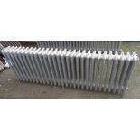 A 6' antique cast iron four column radiator