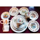 A small quantity of Wedgwood Peter Rabbit mugs and plates, etc.