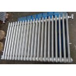 A 4' 5" antique cast iron four column radiator