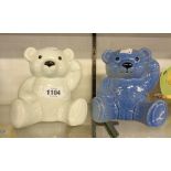 Two Wade Teddy bear pattern money boxes