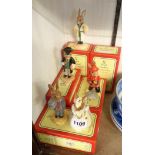 Five boxed Royal Doulton Bunnykins figures