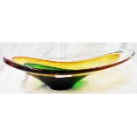 An Art Glass bowl with variegated colours