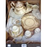 A late 19th Century tea service - well worn