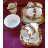 A mid 20th Century Standard China six place tea set