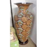A Royal Doulton Slater's Patent baluster vase with allover decoration - height 16"