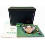 A gentleman's steel cased Rolex Oyster Date Precision wristwatch - with box, tag, 1976 guarantee,