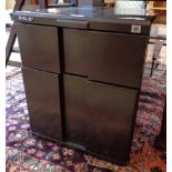 A pair of late 20th Century Bisley two drawer filing cabinets - one a/f