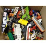 A collection of various Matchbox and Corgi diecast toys - well worn condition