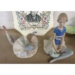 Two Lladro ballerinas