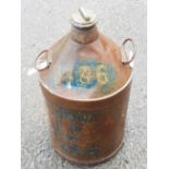 A vintage motoring oil can