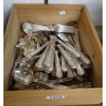 A quantity of assorted silver plated Kings pattern cutlery