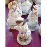 Three Coalport figures comprising Best Friends, The Boy and Childhood Joys