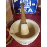 A large Wedgwood Best Composition pestle and mortar