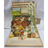 A mid 20th Century pop-up book Tip + Top On the Farm, designed by Voitech Kubasta and published by