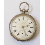 An H. Samuel silver cased pocket watch - a/f