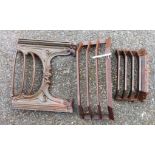 Three Victorian fireplace grate fronts