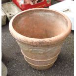 A large terracotta plant pot - height 20"