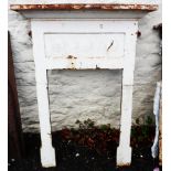 A Victorian cast iron bedroom fire surround