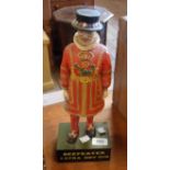 A Beefeater Dry Gin bar advertising figure