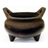 A Chinese bronze censer bearing apocryphal Xuande mark