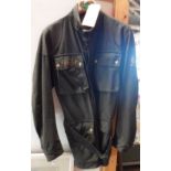 A vintage Belstaff waxed cotton motorcycle jacket - size 40" chest