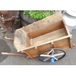 A small wooden cart