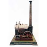 An old model stationary steam engine