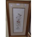 Elise R. Willisson: a pair of gilt framed floral study watercolours - signed