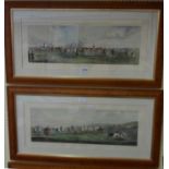 After Henry Alken: a set of four maple framed coloured horse racing prints, comprising Ascot