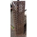 A pair of Victorian cast iron floor heating grates