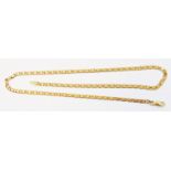 An import marked 375 gold kerb-link necklace