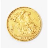 An 1888 gold Sovereign