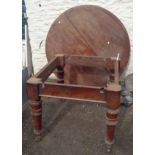A Victorian mahogany circular dining table - a/f