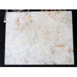 A slab of white marble