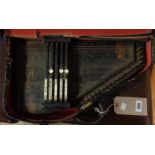An early 20th Century hard cased Zimmermann The Favorite autoharp