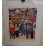 †Beryl Cook: an unframed coloured print, entitled "The Boot Sale" published by Alexander Gallery -