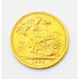 A 1964 gold Sovereign