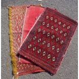 Three small Persian mats