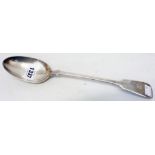 A large silver fiddle pattern serving spoon - Sheffield 1897
